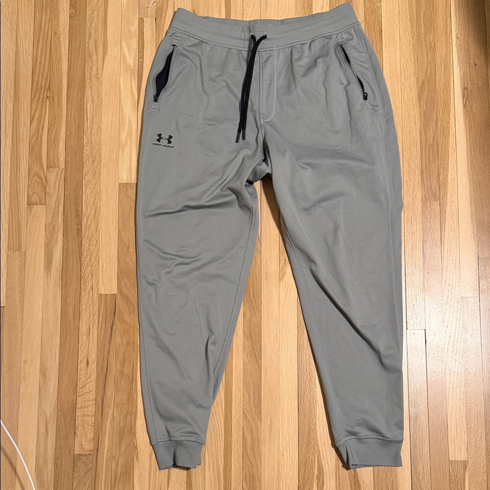 Under Armour Gray Joggers with Black Accents